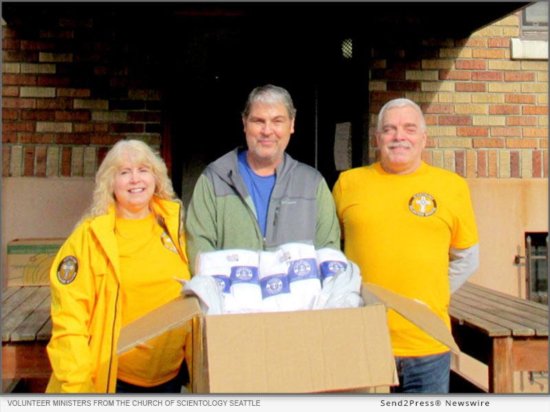 Volunteer Ministers from the Church of Scientology Seattle reach out to nonprofits serving those in need
