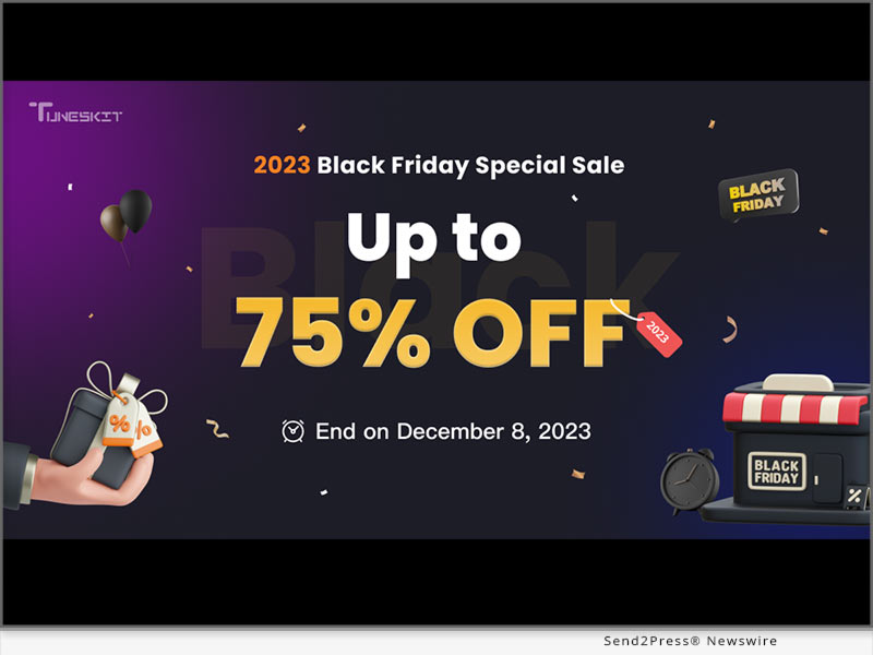 Newswire: Unmissable TunesKit Black Friday Sales 2023: Discounts up to 75%