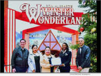 Certificate of recognition from U.S. Congressman Luis Correa for L. Ron Hubbard's Winter Wonderland