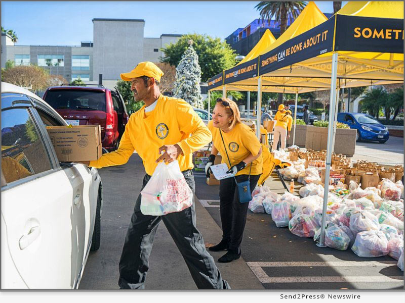 Volunteer Ministers of the Church of Scientology of Los Angeles have carried out food drives