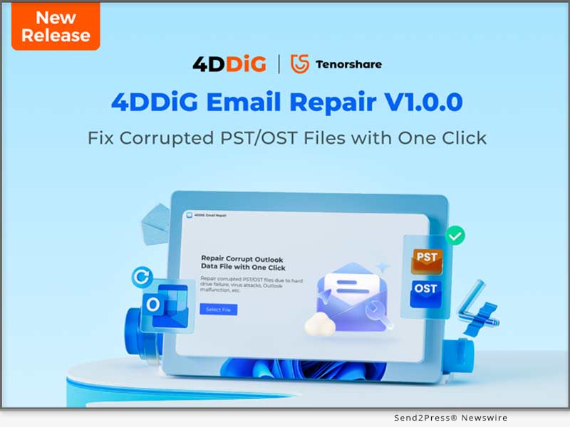 4DDiG Email Repair v1.0.0 Released – Fix Corrupted PST/OST Files with Just One Click