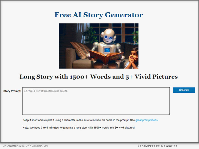 DataNumen AI Story Generator