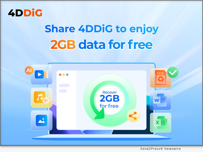 Newswire: 4DDiG Data Recovery Free V10.0.4 Released: Now Recover Up to 2GB Data for Free