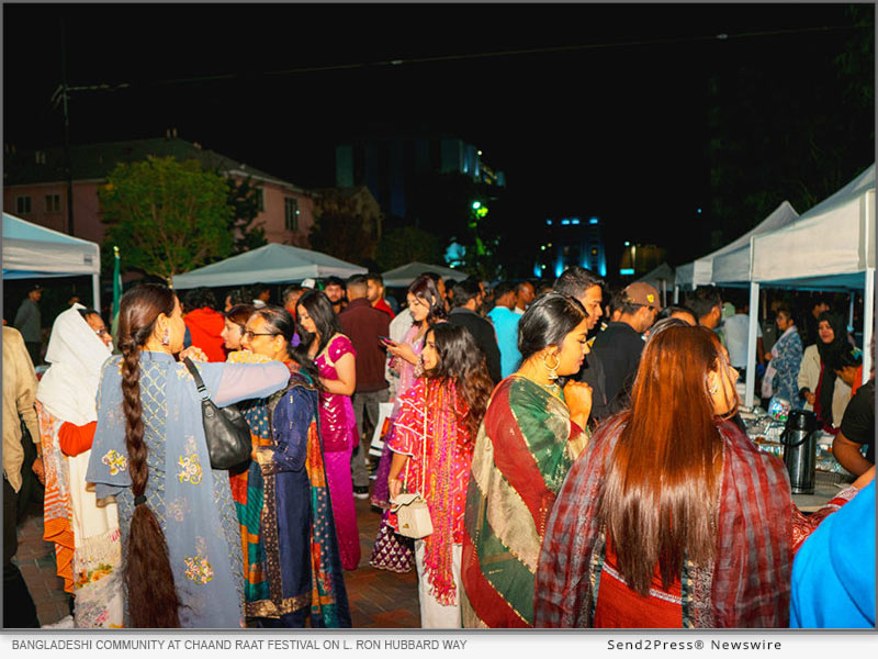 Bangladeshi community at Chaand Raat festival on L. Ron Hubbard Way