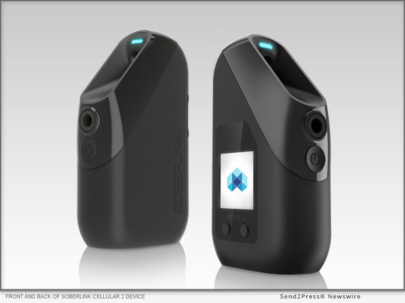 Front and Back of Soberlink Cellular 2 Device