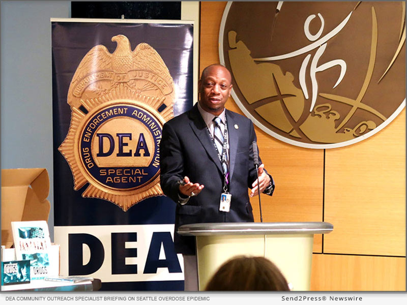 DEA Community Outreach Specialist briefing on Seattle overdose epidemic