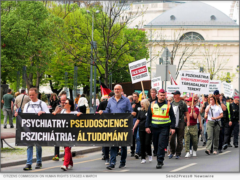 Citizens Commission on Human Rights staged a march to protest psychiatry's failure