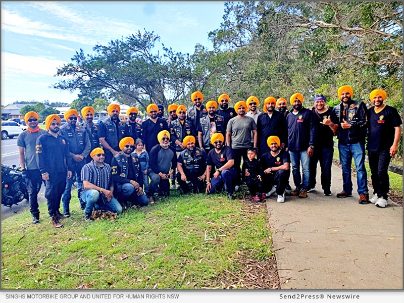 Singhs Motorbike Group and United for Human Rights NSW join forces