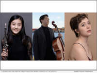 (L-R) Anqi Zhou, William Suh, Emma Robertson (headshots courtesy of the artists)