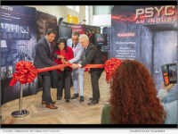 The Executive Director of CCHR United Kingdom, along with other speakers, participated in a ribbon-cutting ceremony to welcome visitors to the CCHR Exhibit.