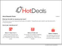 HotDeals Rewards Points