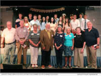 The Jenner's Pond Employee Scholarship Fund Committee with the 16 Jenner's Pond Scholarship Award recipients