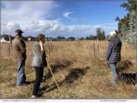 Life Plan Humboldt volunteers look out at the McKinleyville location of their new senior community, Humboldt Commons. Photo by JoAnn Schuch.