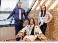 NPBTC staff from left to right is Dr. Ian Haslam, DPT - Dr. Sonya Knight, DO, FAAN - Sarah Carmine, PA-C