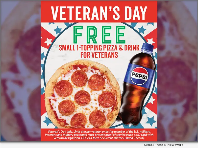 Snappy Tomato Pizza Honors Veterans and Active Military with Free Pizza and Drink This Veterans Day