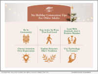 INFOGRAPHIC: Hillcrest shares six simple holiday connection tips designed to help older adults stay engaged, supported, and emotionally connected throughout the season.