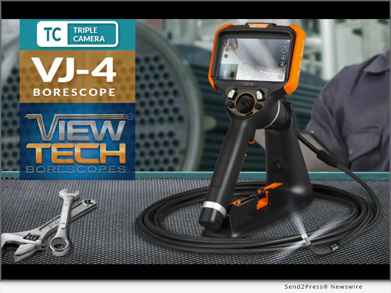 ViewTech Borescopes Launches New Triple-Camera Borescope for Broader Visual Coverage