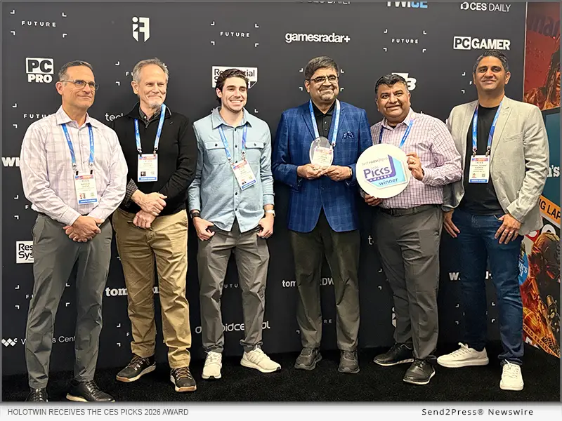 HoloTwin receives the CES Picks 2026 Award, recognizing innovation in digital twin technology