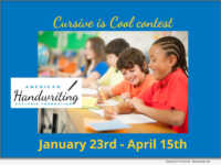 12th Annual Cursive Is Cool Contest Launches Nationwide for Students in Grades K–7
