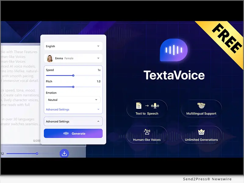 PDFgear Launches TextaVoice, a Truly Free Text-to-Speech Challenging Expensive TTS Apps