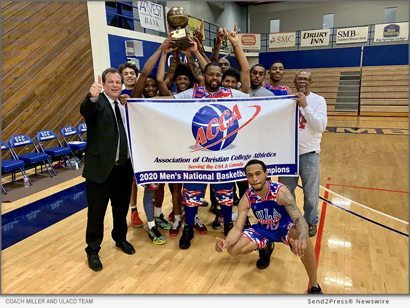 Coach Miller and team after claiming THE ONLY NATIONAL CHAMPIONSHIP OF 2020 for The University of Los Angeles College of Divinity.