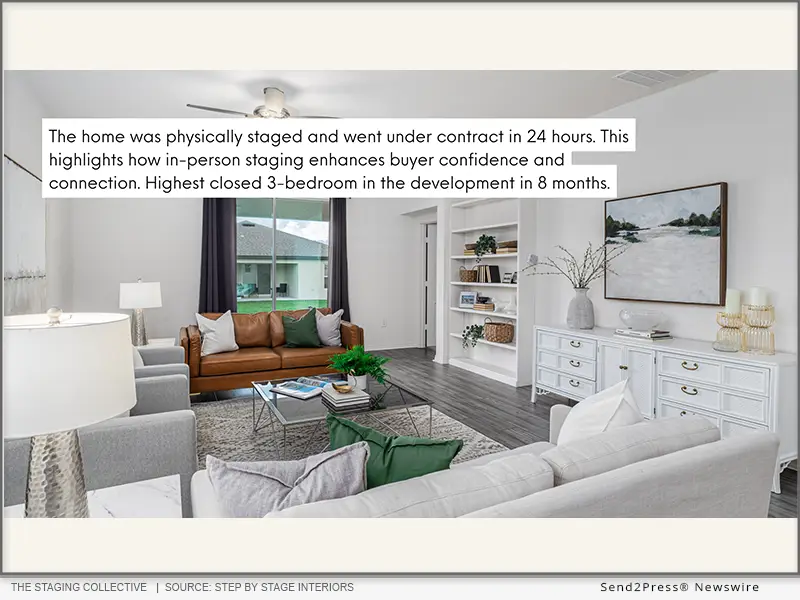 Professionally staged homes enhance consumer confidence and emotional connection to homes. Source: Step by Stage Interiors.