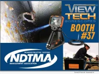Visit ViewTech Borescopes at NDTMA Booth 37 for advanced remote visual inspection solutions.