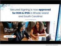 Secured Signing Achieves Approval for RON and IPEN in Rhode Island and South Carolina