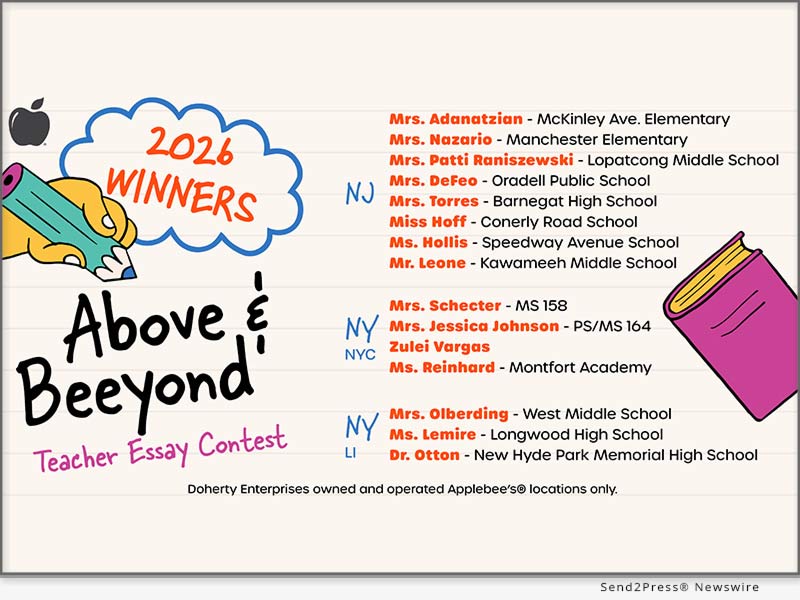 Doherty Enterprises Recognizes Four NYC and Westchester Teachers in 10th Annual Above and ‘BEE’yond Teacher Essay Contest