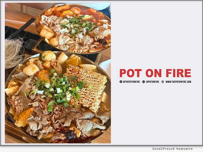Menu selection from Pot on Fire, Las Vegas