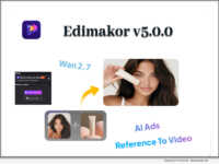 Edimakor V5.0.0 Revolutionizes AI Video Creation with Reference to Video and AI Ads Features
