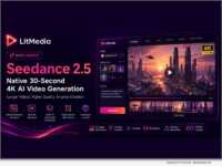 LitMedia integrates Seedance 2.5 to support professional content creation.