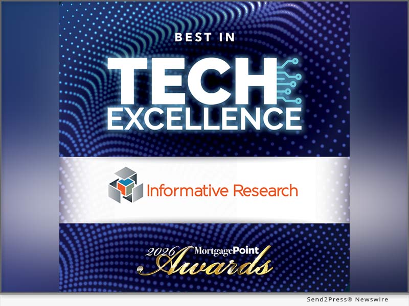 Informative Research receives 2026 MortgagePoint Tech Excellence Award