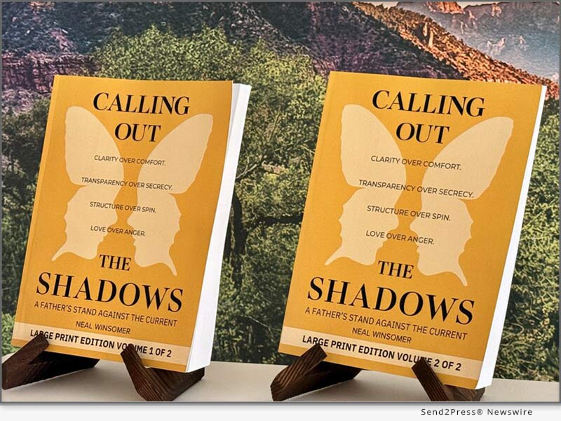 'Calling Out the Shadows' arrives as a two-volume Large Print Edition