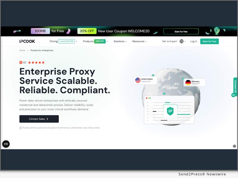 Newswire: IPcook Announces Custom Service for Enterprise Proxy Users