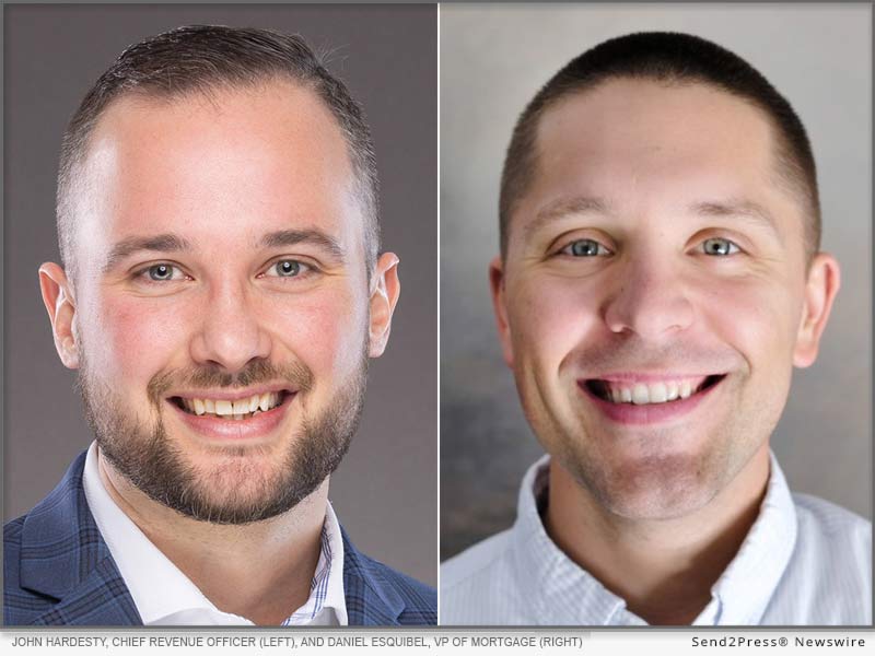 Caption: John Hardesty, chief revenue officer (left), and Daniel Esquibel, VP of mortgage (right)
