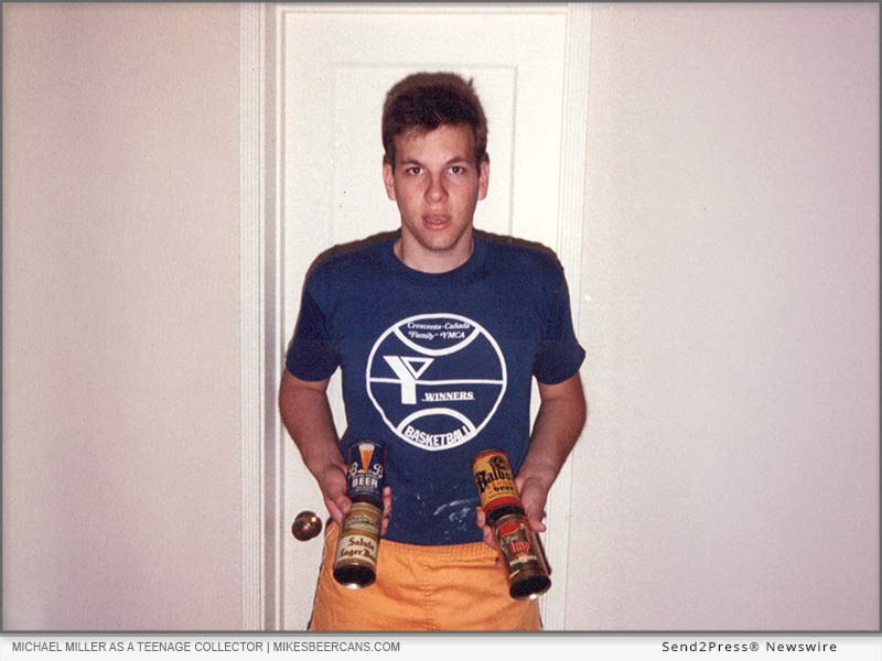 Michael Miller as a teenage collector | MikesBeerCans.com