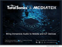 Elevating the sound experience on next-generation connected devices. Total Sonics is partnering with MediaTek to bring premium, immersive audio processing solutions to mobile and IoT hardware.