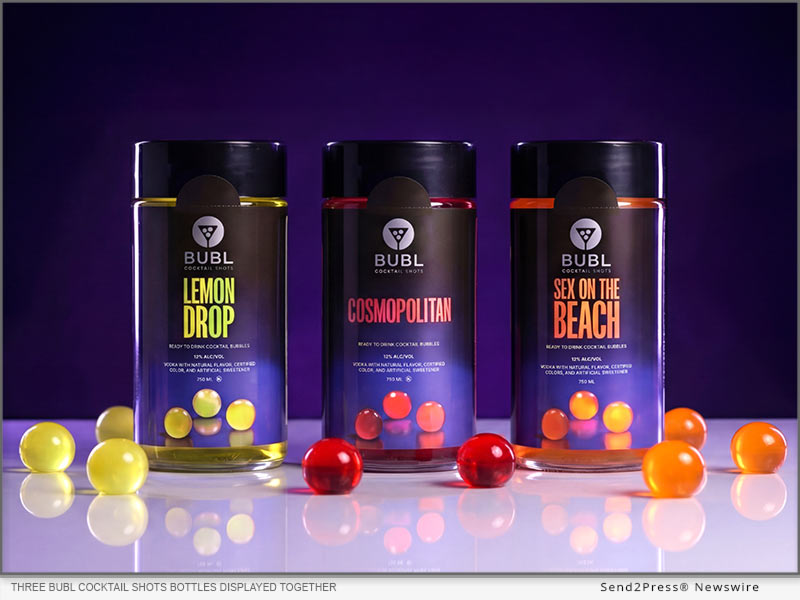 send2press.com - Parker Development Inc. - Pop. Sip. Repeat. Bubl Cocktail Shots Introduces the Future of Molecular Mixology Nationwide