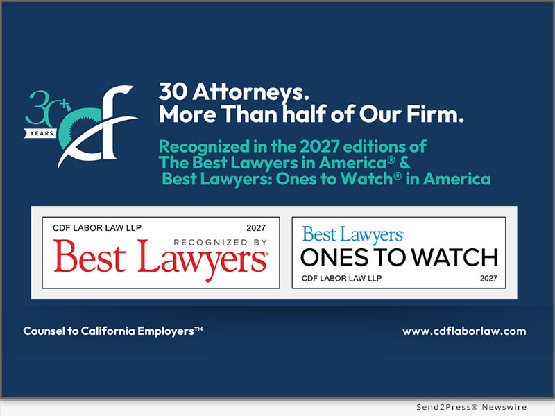 30 CDF Attorneys Named to 2027 Best Lawyers and 'Ones to Watch' Lists