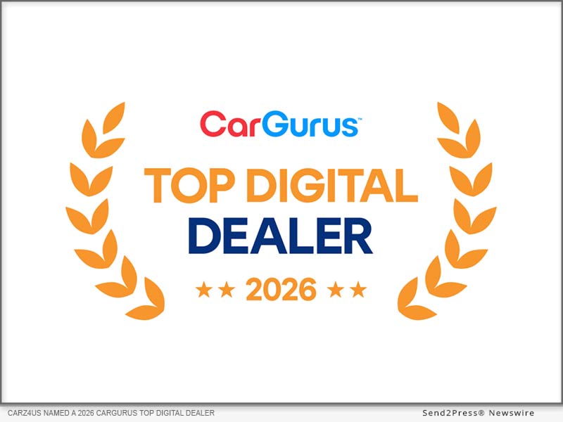 CARZ4US named a 2026 CarGurus Top Digital Dealer, one of only 100 U.S. dealerships recognized.