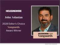FirstClose Chief Revenue Officer John Aslanian named a 2026 HousingWire Vanguard