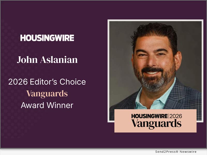 FirstClose Chief Revenue Officer John Aslanian named a 2026 HousingWire Vanguard