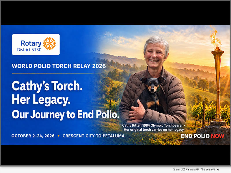 Historic 1984 Olympic Torch To Lead Rotary World Polio Relay