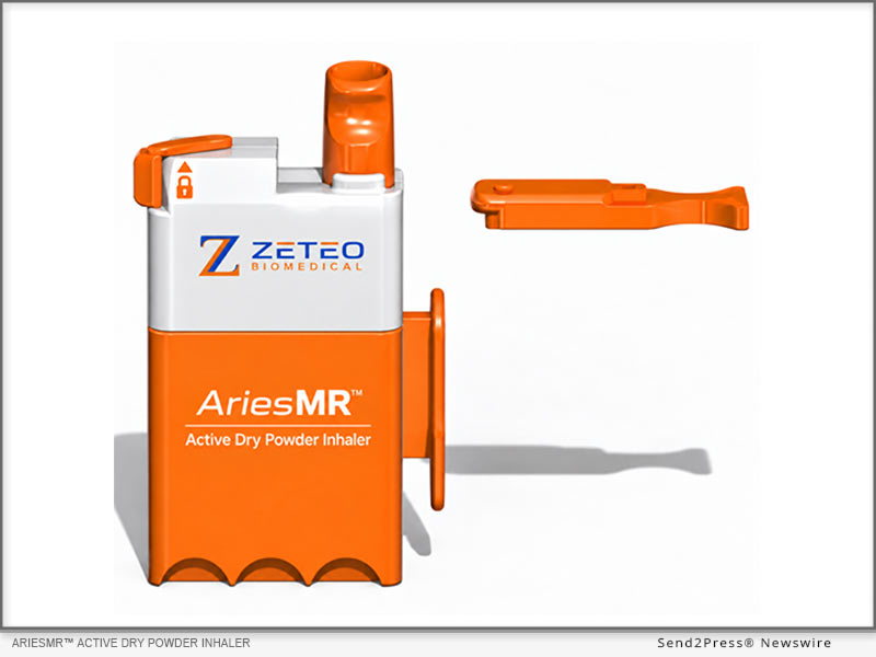 Zeteo Biomedical AriesMR Active Dry Powder Inhaler