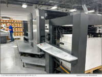 Flottman Company's new Heidelberg SM 102-2-P in production at the Crestview Hills facility, running sheets up to 28" x 40" at speeds up to 13,000 per hour.