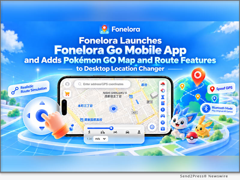 Fonelora Launches Fonelora Go Mobile App and Adds Pokémon GO Map and Route Features to Desktop Location Changer