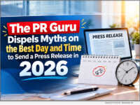 The PR Guru Dispels Myths on the Best Day and Time to Send a Press Release in 2026 (AI generated.)
