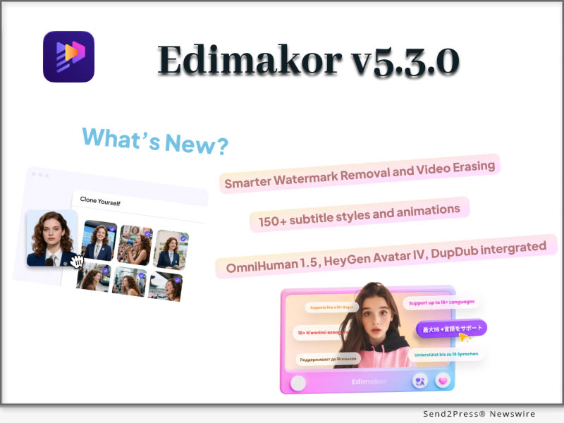 Edimakor V5.3.0 Update Introduces Smarter Watermark Removal, Video Translation, AI Avatar and LUT Filters