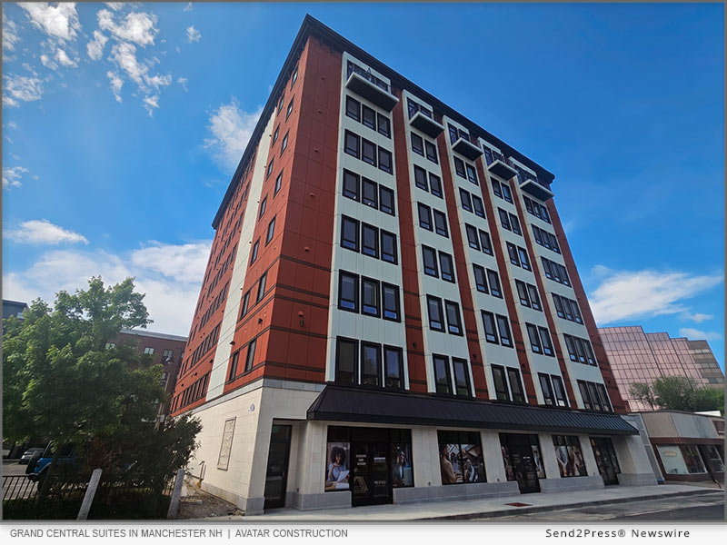 Grand Central Suites in Manchester NH - A recently completed 77-unit luxury apartment building designed and built by Avatar Construction